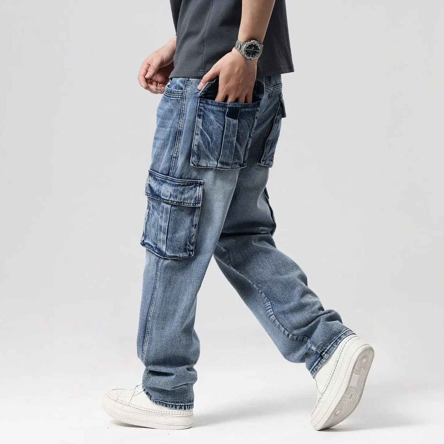 UrbanInk Denim Cargo Pants