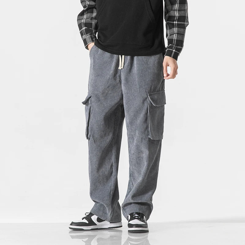 RELAXED CORD CARGO PANTS