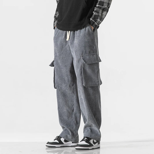 RELAXED CORD CARGO PANTS