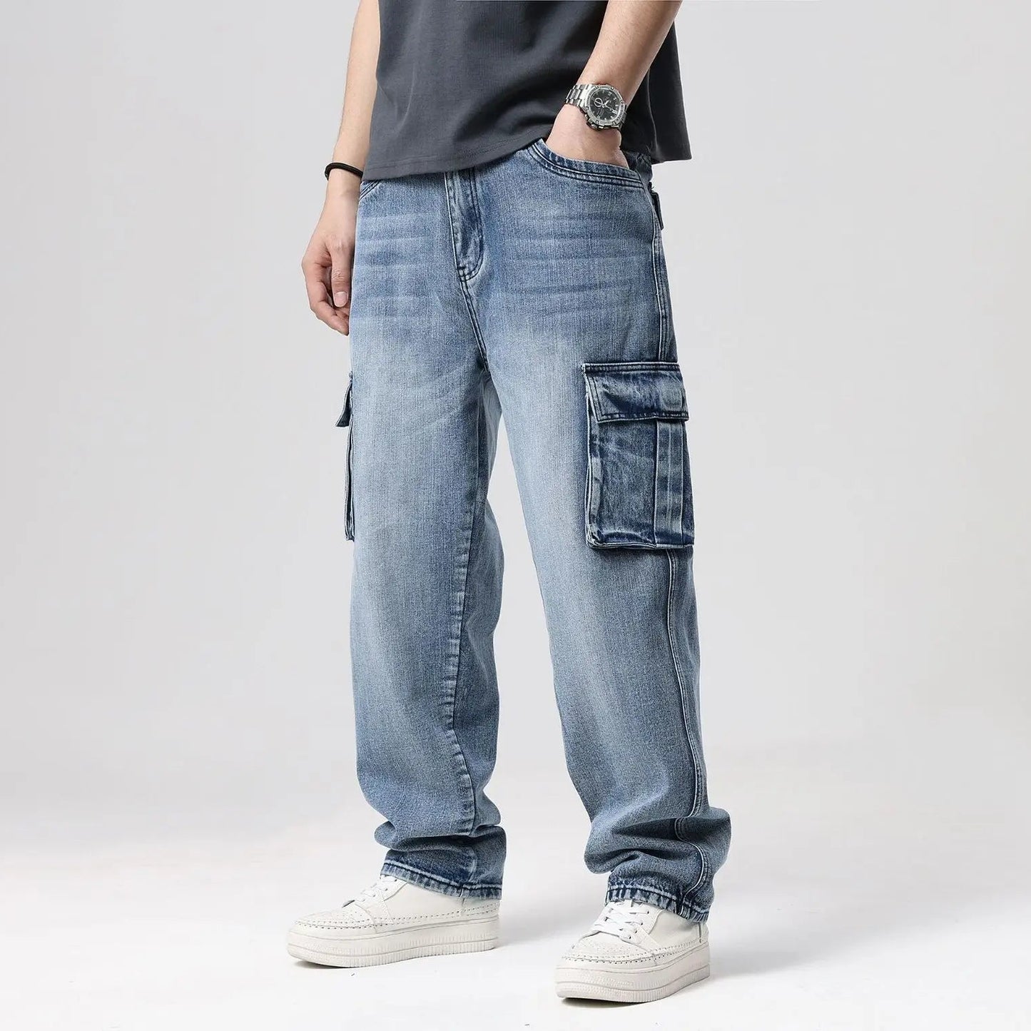 UrbanInk Denim Cargo Pants