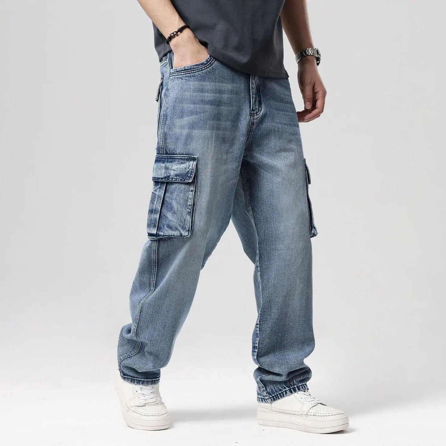 UrbanInk Denim Cargo Pants