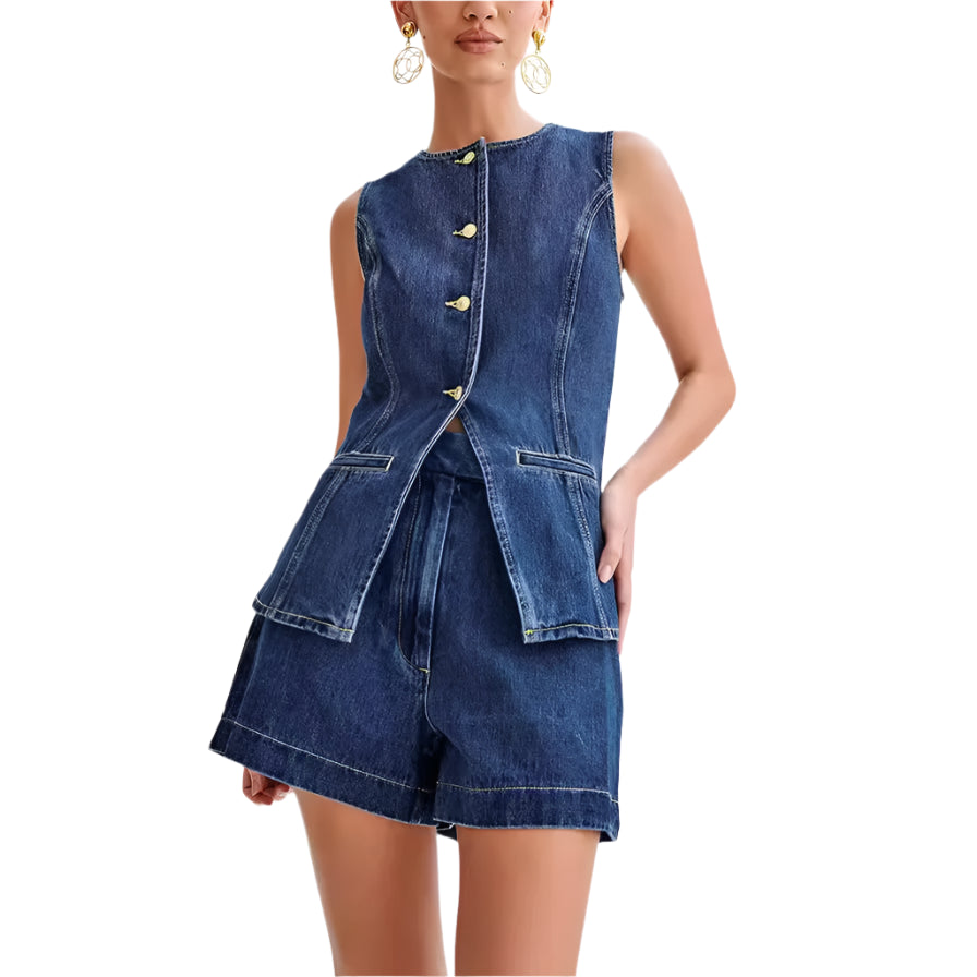 DENIM 2 PIECE SUIT