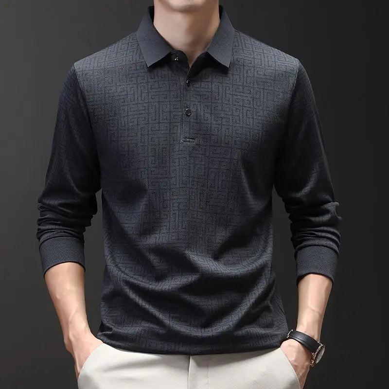 Elegante Men's Long Sleeve Shirt