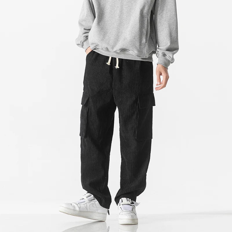 RELAXED CORD CARGO PANTS