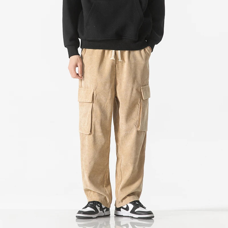 RELAXED CORD CARGO PANTS