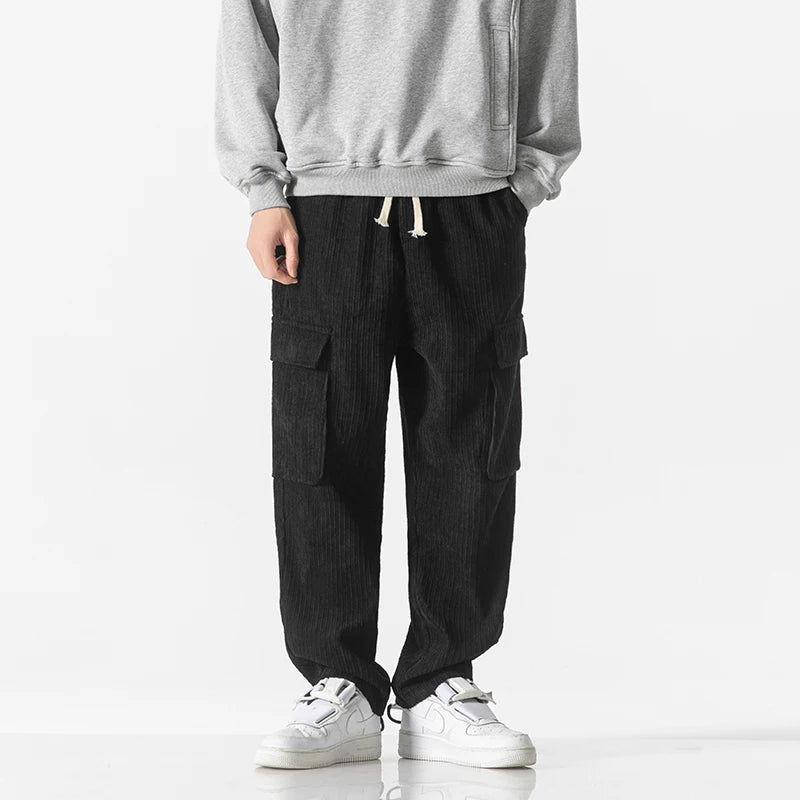 RELAXED CORD CARGO PANTS