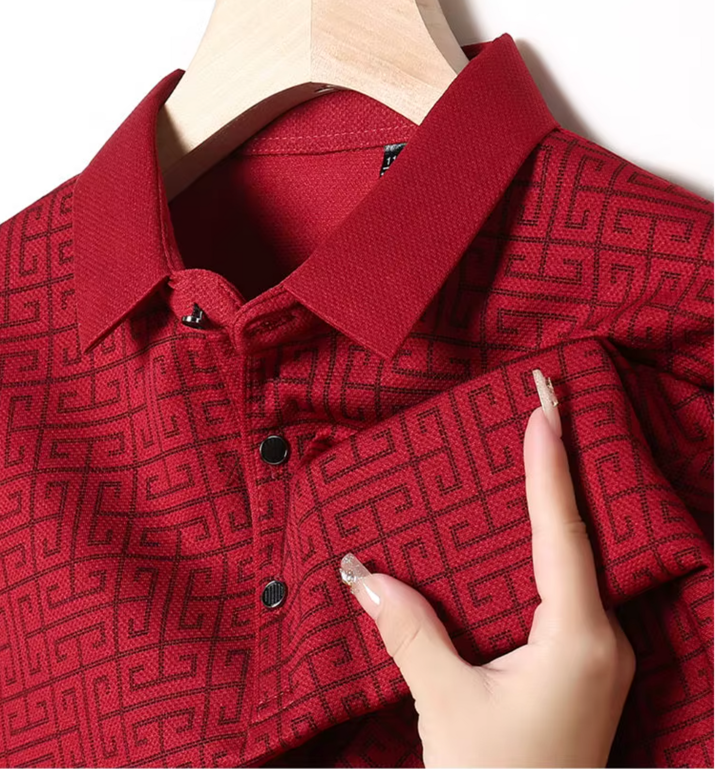 Elegante Men's Long Sleeve Shirt