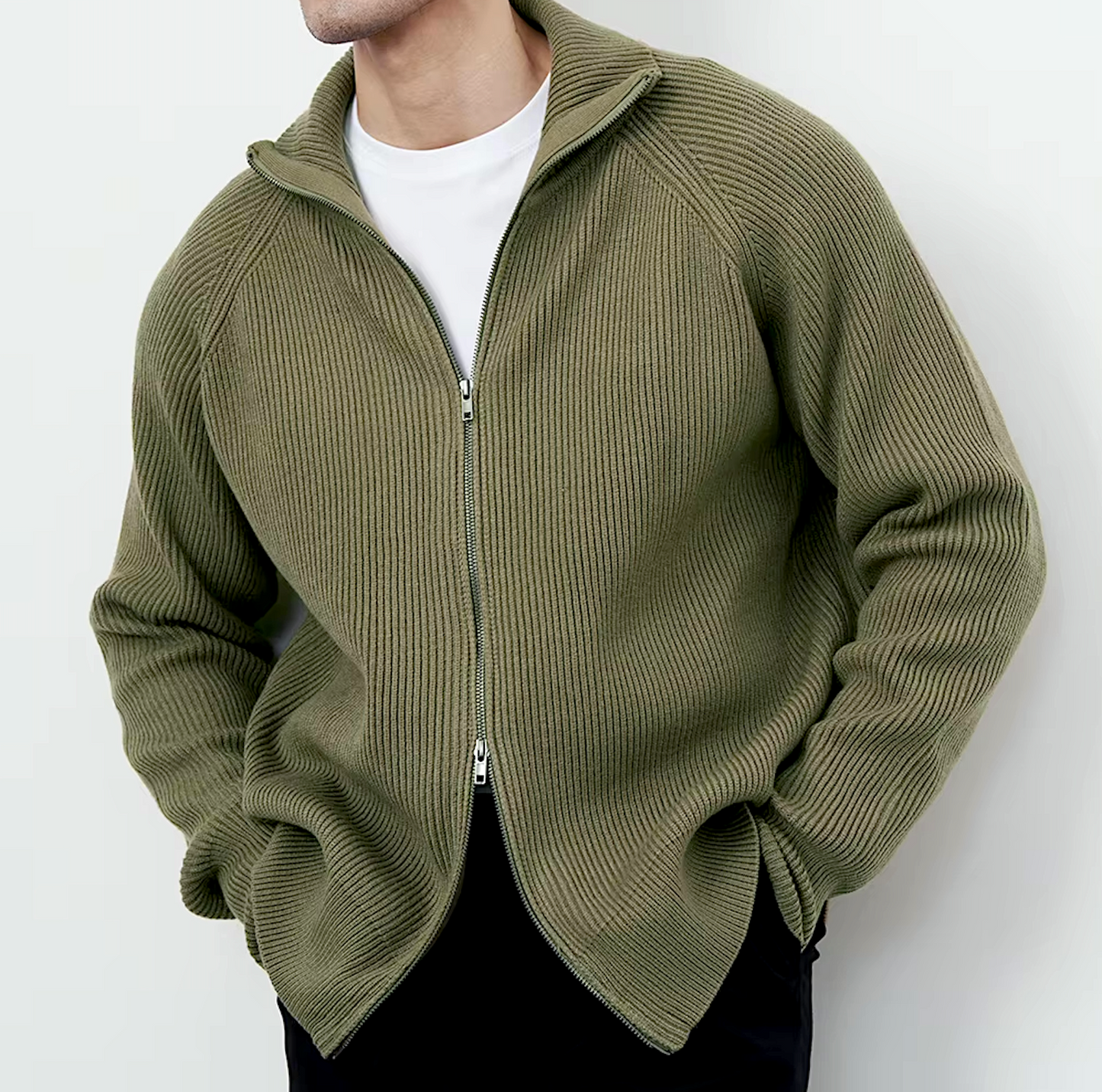 ARROWCASA ZIP CARDIGAN