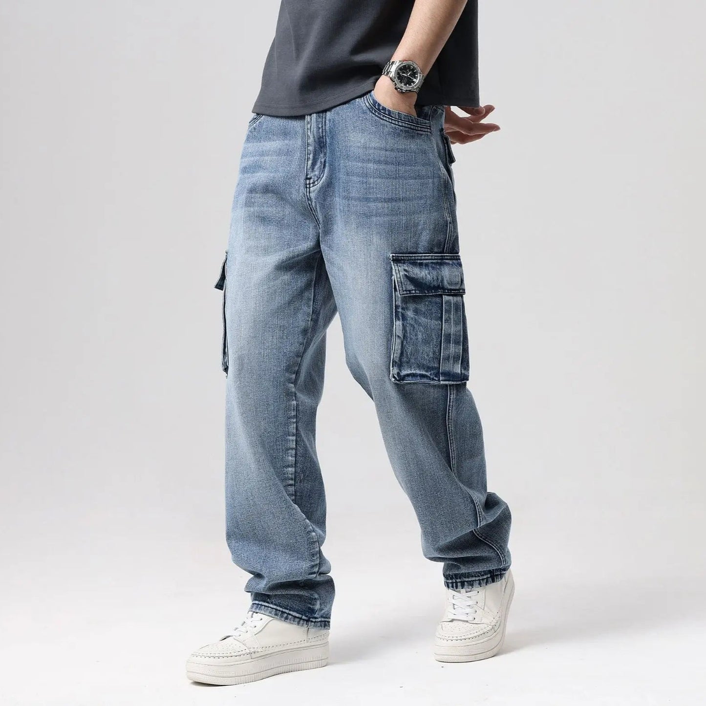 UrbanInk Denim Cargo Pants